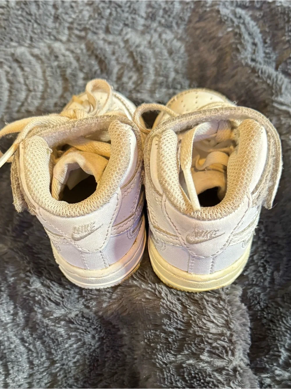 Nike Air Force 1 Mid White Toddler Sneakers – Size 4C